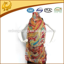 2015 new fashion style custom printed chiffon scarves